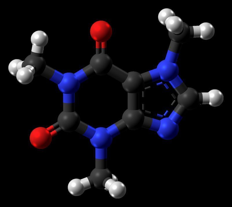 Estructura molecular de la cafeína